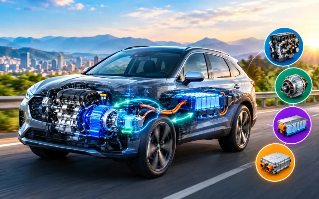 خودرو Mild Hybrid چیست؟ نحوه کار، اجزا، مزایا و معایب سیستم هیبرید ملایم